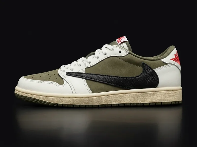 NIKE JORDAN 1 RETRO LOW OG SP TRAVIS SCOTT OLIVE